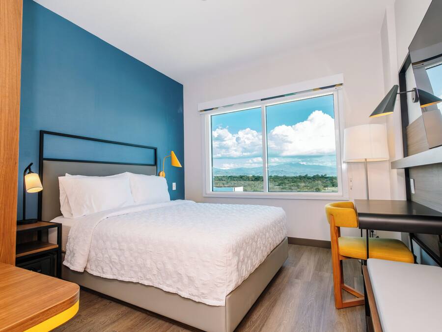 In-room safe, desk, laptop workspace, blackout curtains