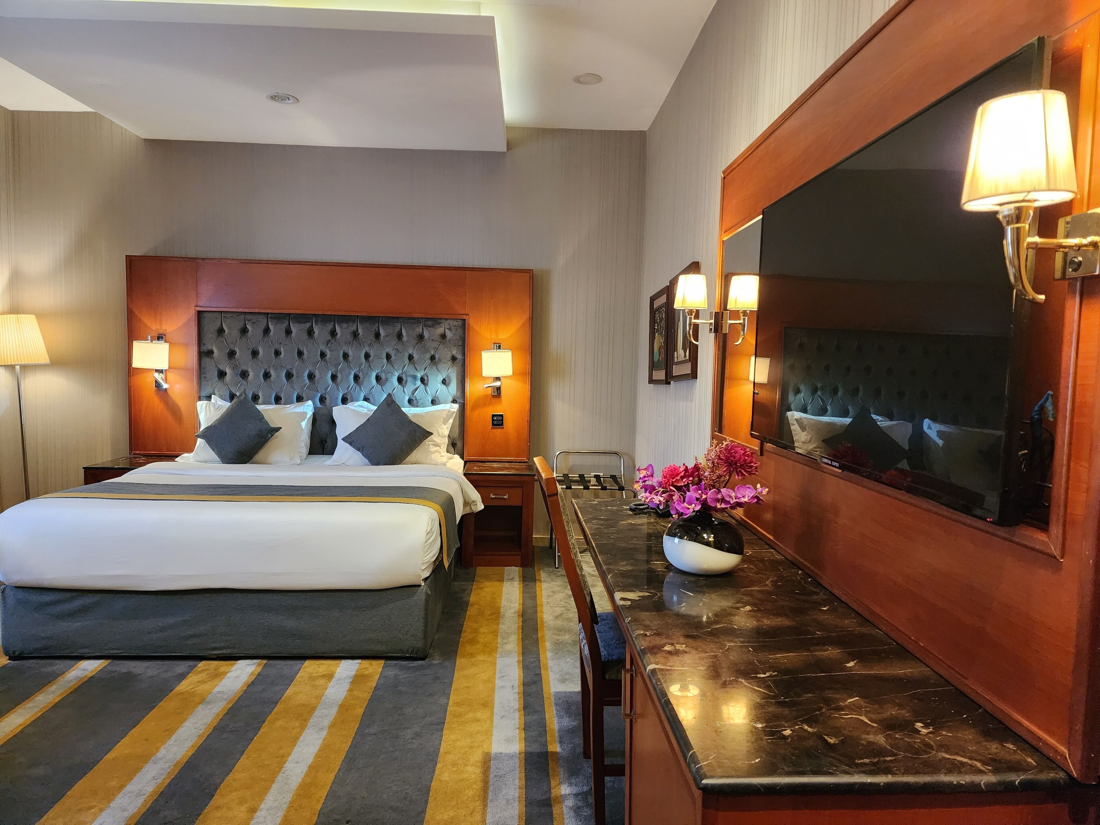 Studio | Premium bedding, memory-foam beds, in-room safe, blackout curtains