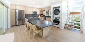 Fridge, microwave, oven, stovetop - Cloud Nine: Renovated Island House w/Shared Pool on Bio Bay, Walk to the Rum Point Club! (Cayman Kai)