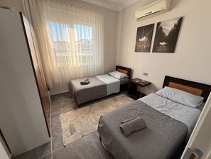 2 bedrooms, in-room safe, iron/ironing board, WiFi