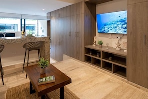 Studio, 1 Queen Bed with Sofa bed, Non Smoking, Balcony | Living area | Smart TV - Syrena Living Condos (Playa del Carmen)