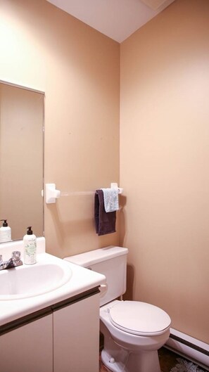 Towels, soap, toilet paper
