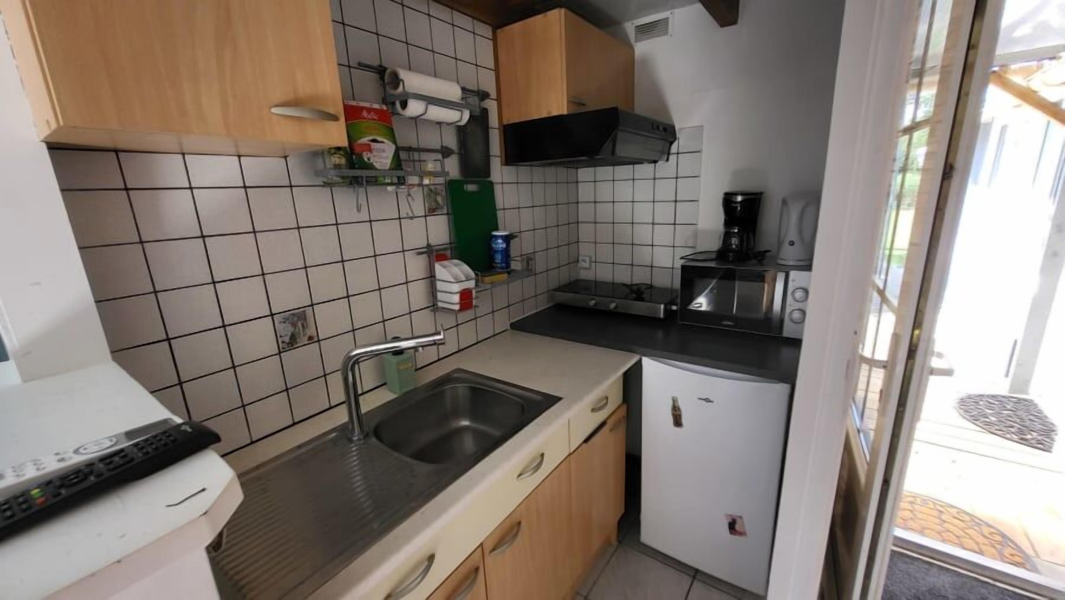 Classic-feriehus - udsigt til have | Privat tekøkken