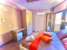 Classic Double Room, Balcony, Partial Sea View | In-room safe