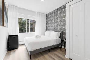 2 bedrooms, iron/ironing board, travel cot, WiFi