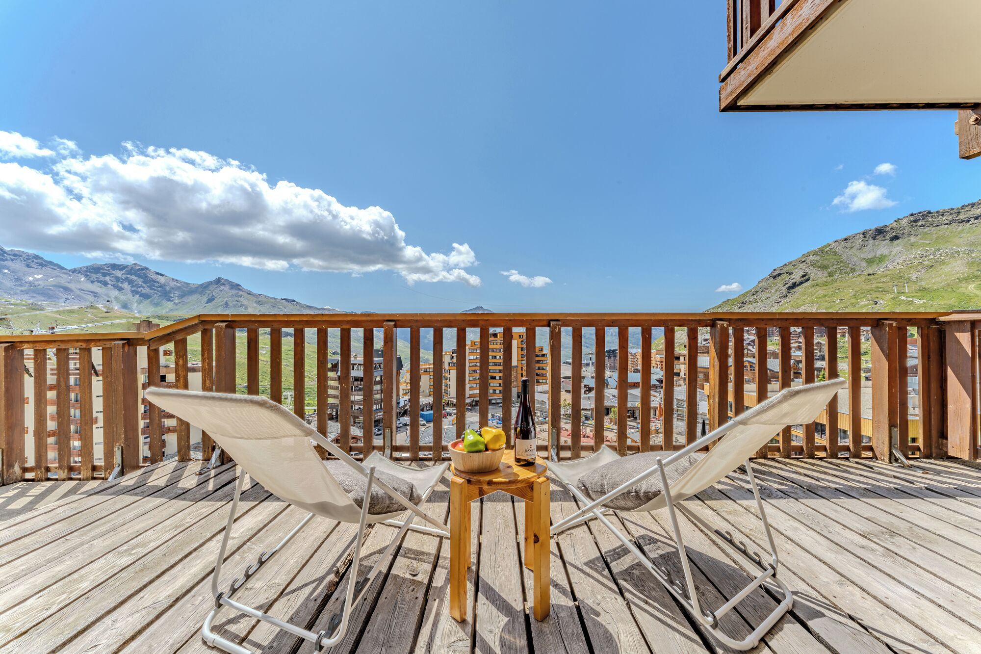 Appartement, 2 chambres, vue montagne, côté montagne | Terrasse/Patio