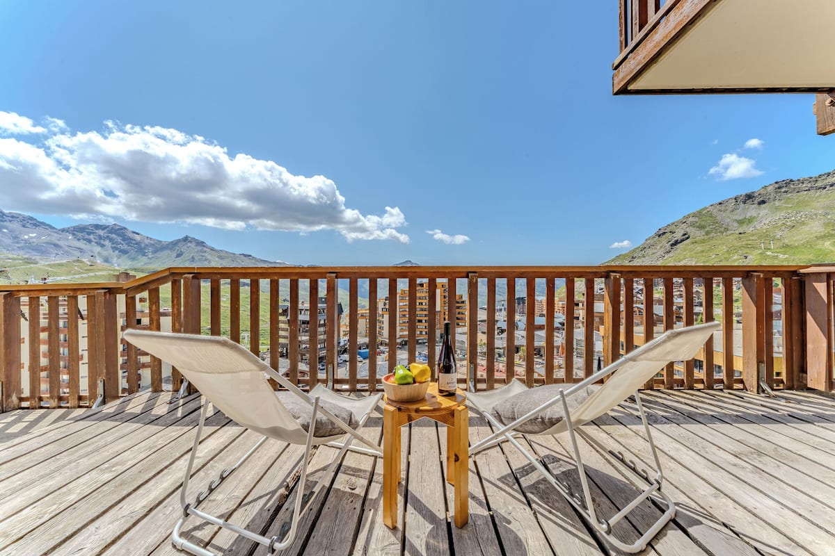 Appartement, 2 chambres, vue sur la montagne, cÎté montagne | Terrasse/patio