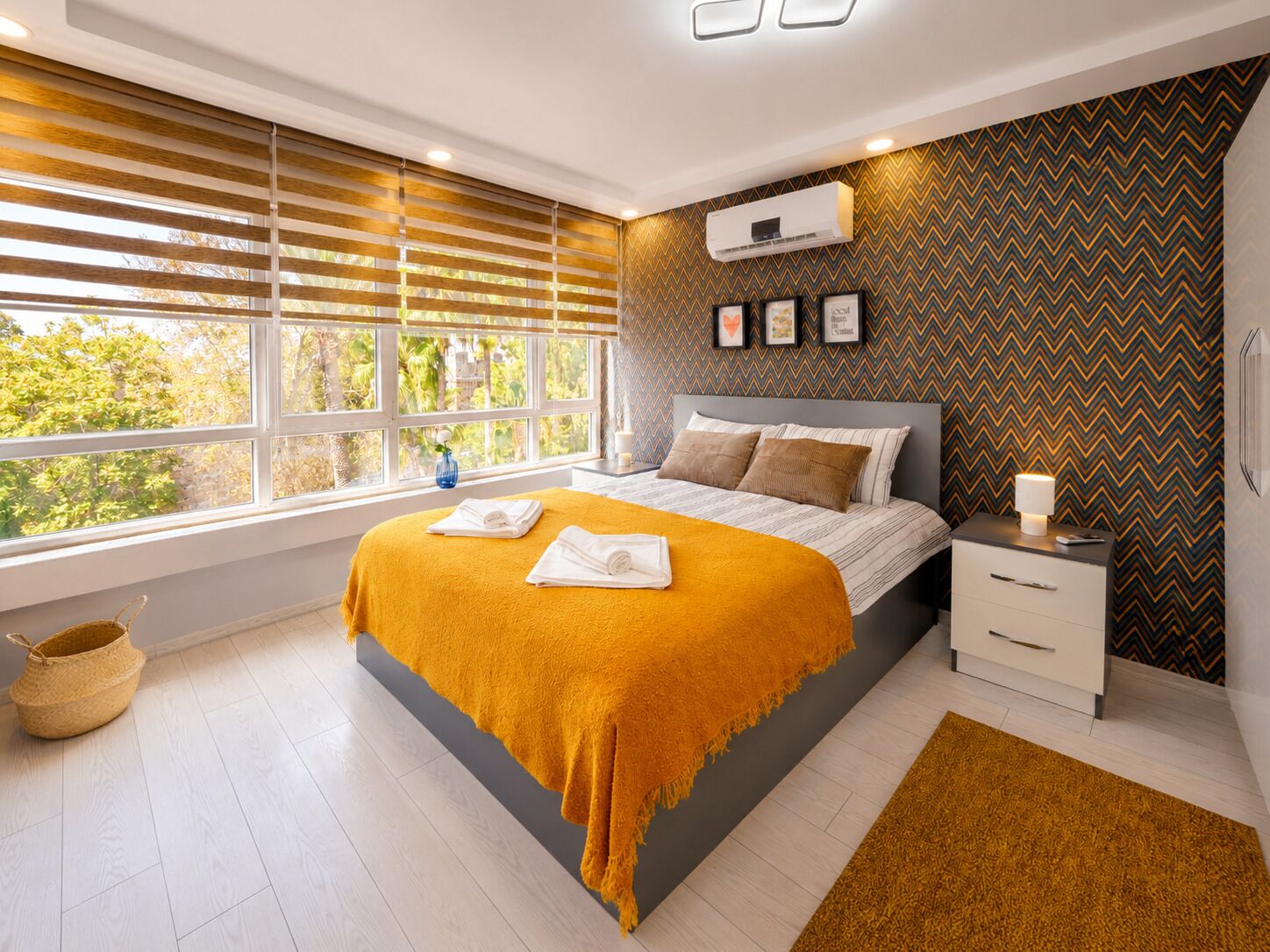 Family Condo, 2 Bedrooms, Kitchen, City View | Desk, laptop workspace, blackout drapes, soundproofing