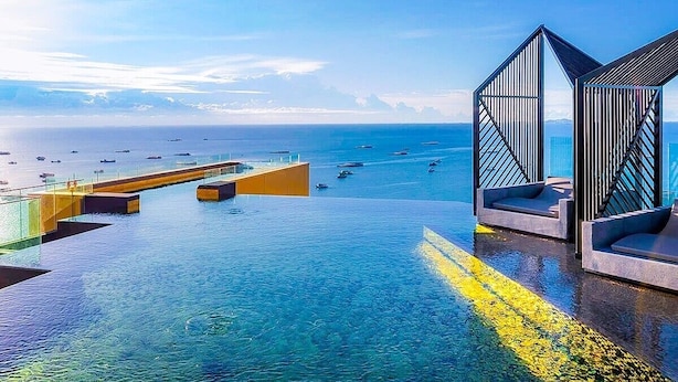 Apartment, 2 Bedrooms, Balcony, Ocean View | Pool - Luxury 2 Bed Room Sea View With Large Bath Tub In Balcony (Pattaya)