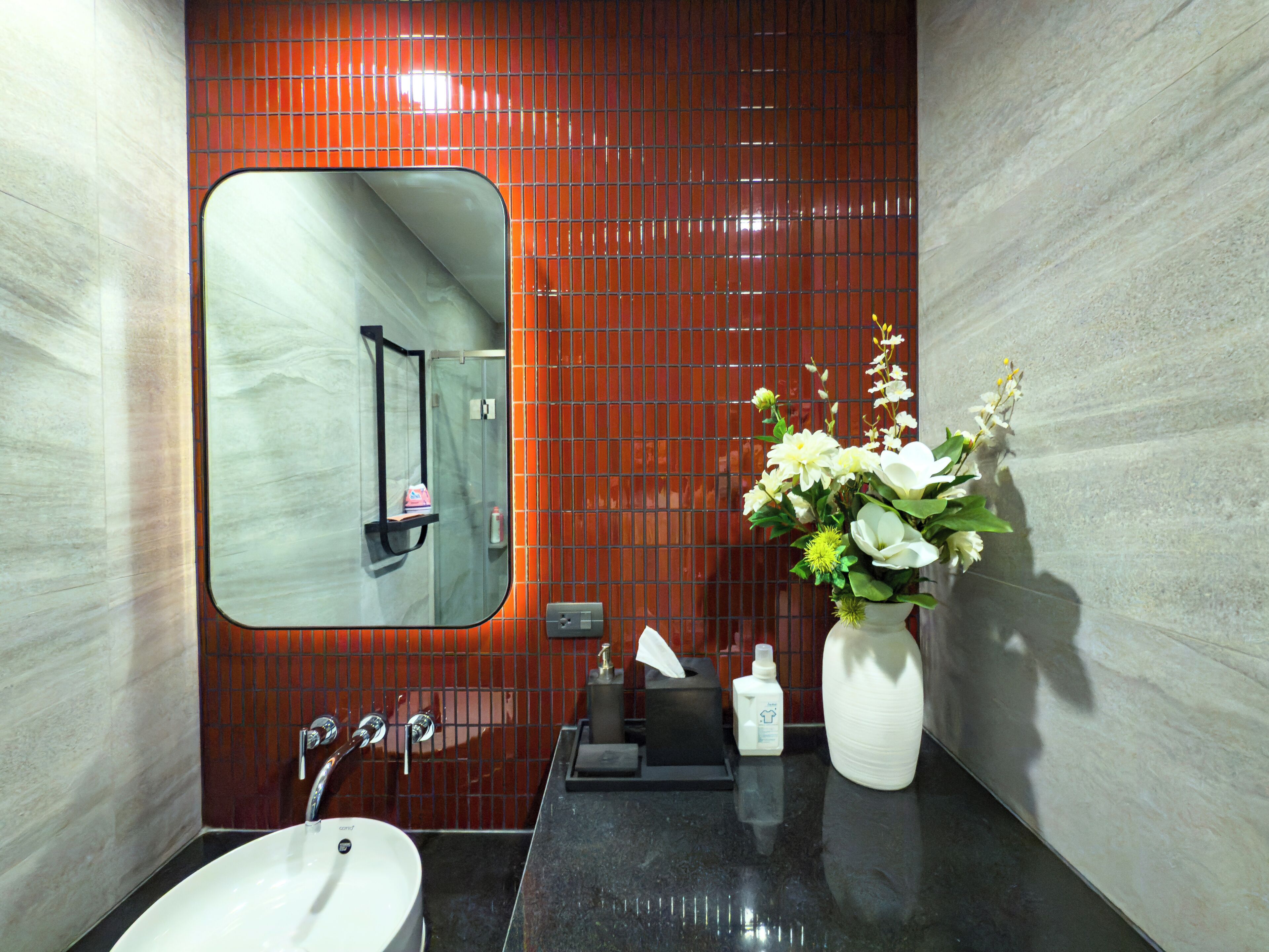 Appartement, 2 chambres, balcon, vue océan | Salle de bain