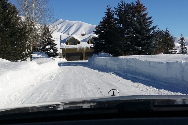 winter - drive to property