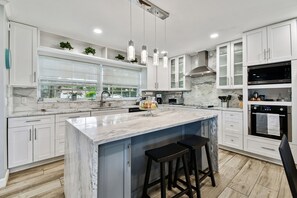 Microwave, oven, stovetop, dishwasher