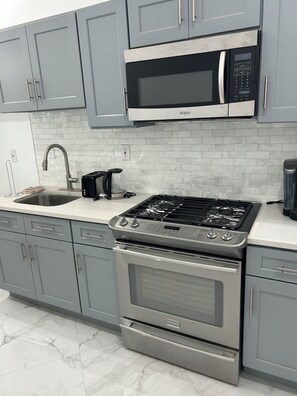 Microwave, oven, stovetop