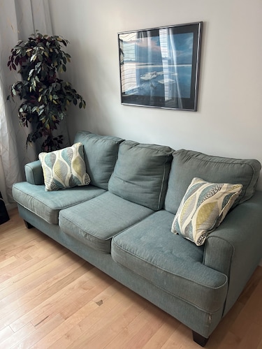 Fantastic apartment in charming Bellerose close to racetrack and arena.