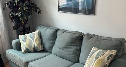 Fantastic apartment in charming Bellerose close to racetrack and arena.