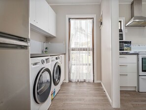 Fridge, microwave, dishwasher, toaster