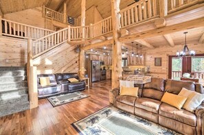 TV connectée, cheminée, table de tennis de table