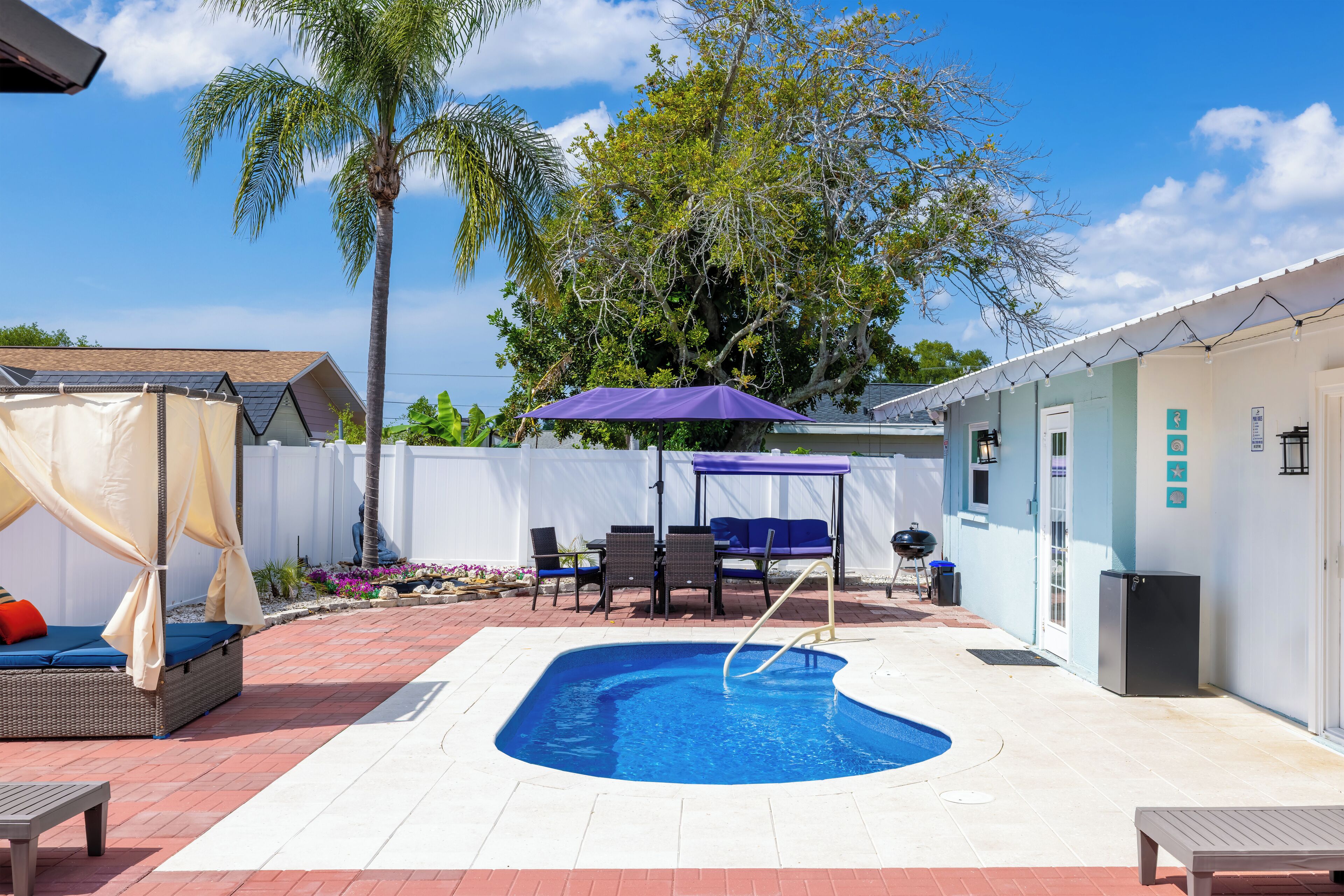 A heated pool