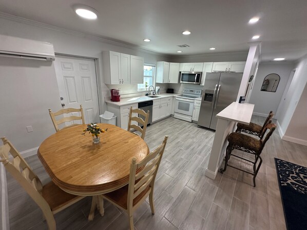 Microwave, stovetop, dishwasher