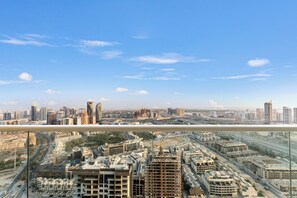 Comfort Studio, Balcony, City View | Balcony view - High-Floor Studio Ghalia JVC (Dubai)
