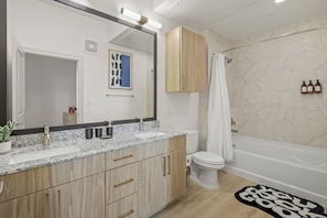 Hair dryer, towels