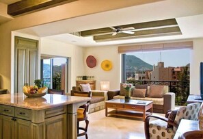 Luxury Condo, Ocean View | In-room safe, desk, laptop workspace, blackout curtains - Hacienda Beach Club & Residences (Cabo San Lucas)