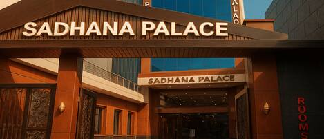 Majoituspaikan julkisivu