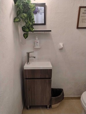 Secadora de cabello, toallas, jabón, shampoo 