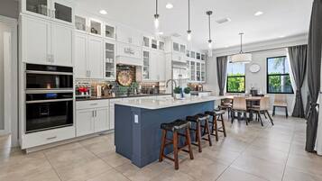 House, Multiple Beds, Pool Access, Pool View (Love Shack) | Private kitchen | Coffee/tea maker