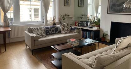 Bohemian London house, over three floors with a south facing terrace for sunsets