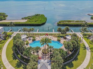 Outdoor pool, a heated pool - Coastal Paradise in Anglers Reef-Gated Yard, Beaches, Ocean Toys included, (Islamorada)