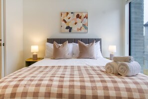 2 bedrooms, iron/ironing board, travel crib, WiFi