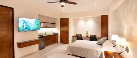 1 多间卧室、熨斗/熨衣板、WiFi、床单