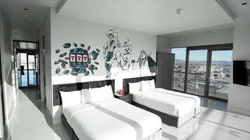 2 chambres, coffres-forts dans les chambres, fer et planche Ă repasser