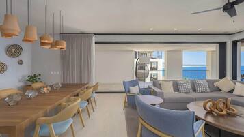 Luxury Condo, Ocean View | Living area