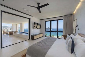 Condo superluxo, vista para o oceano | Roupas de cama de algodão egípcio, roupas de cama premium