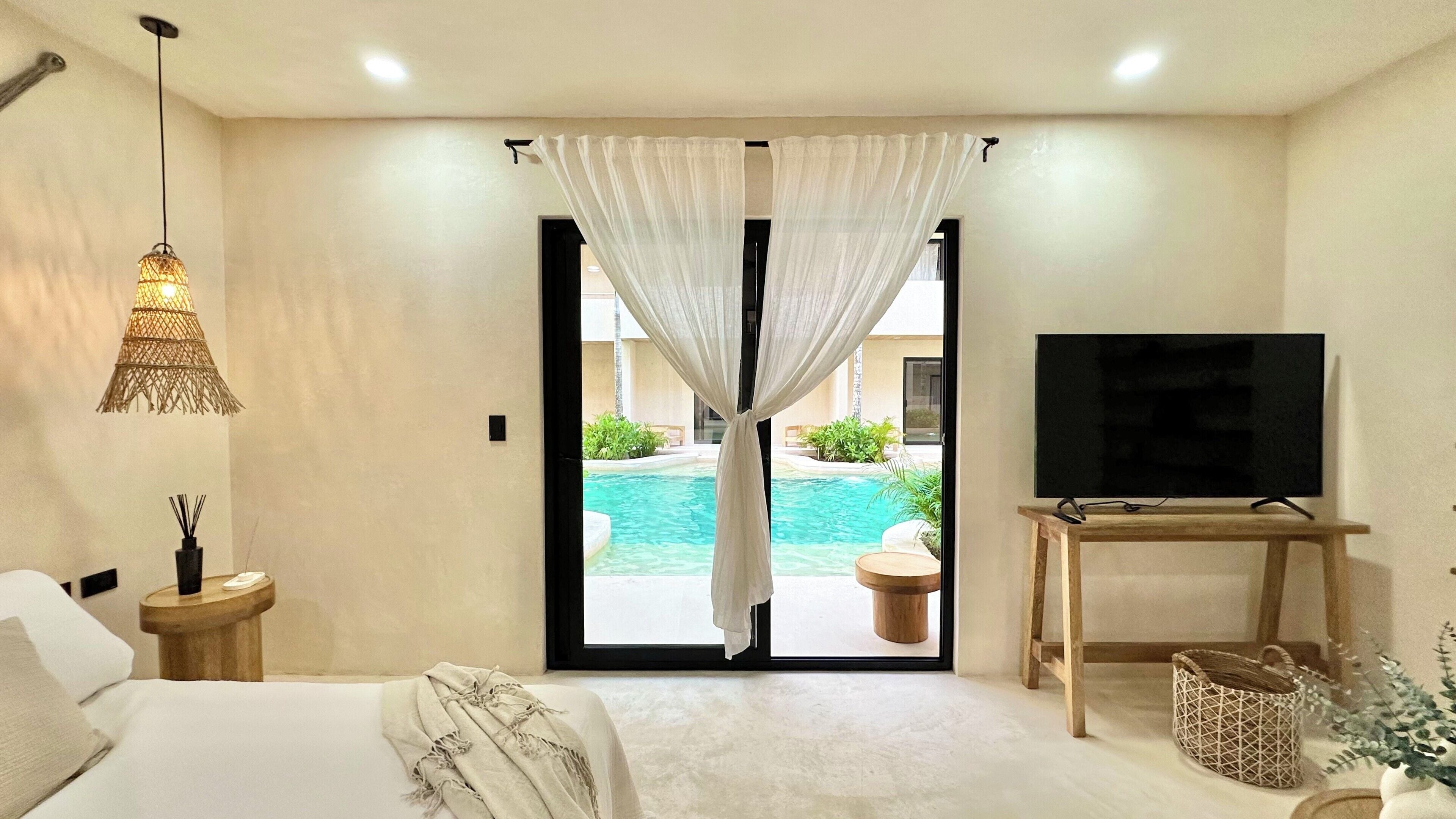 Apartamento de lujo, vistas a la piscina | Vistas desde la habitación