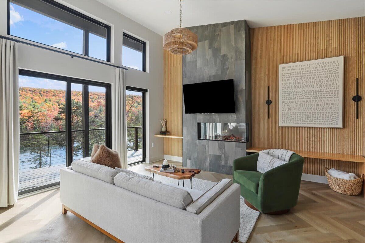 Téléviseur, foyer, bureau