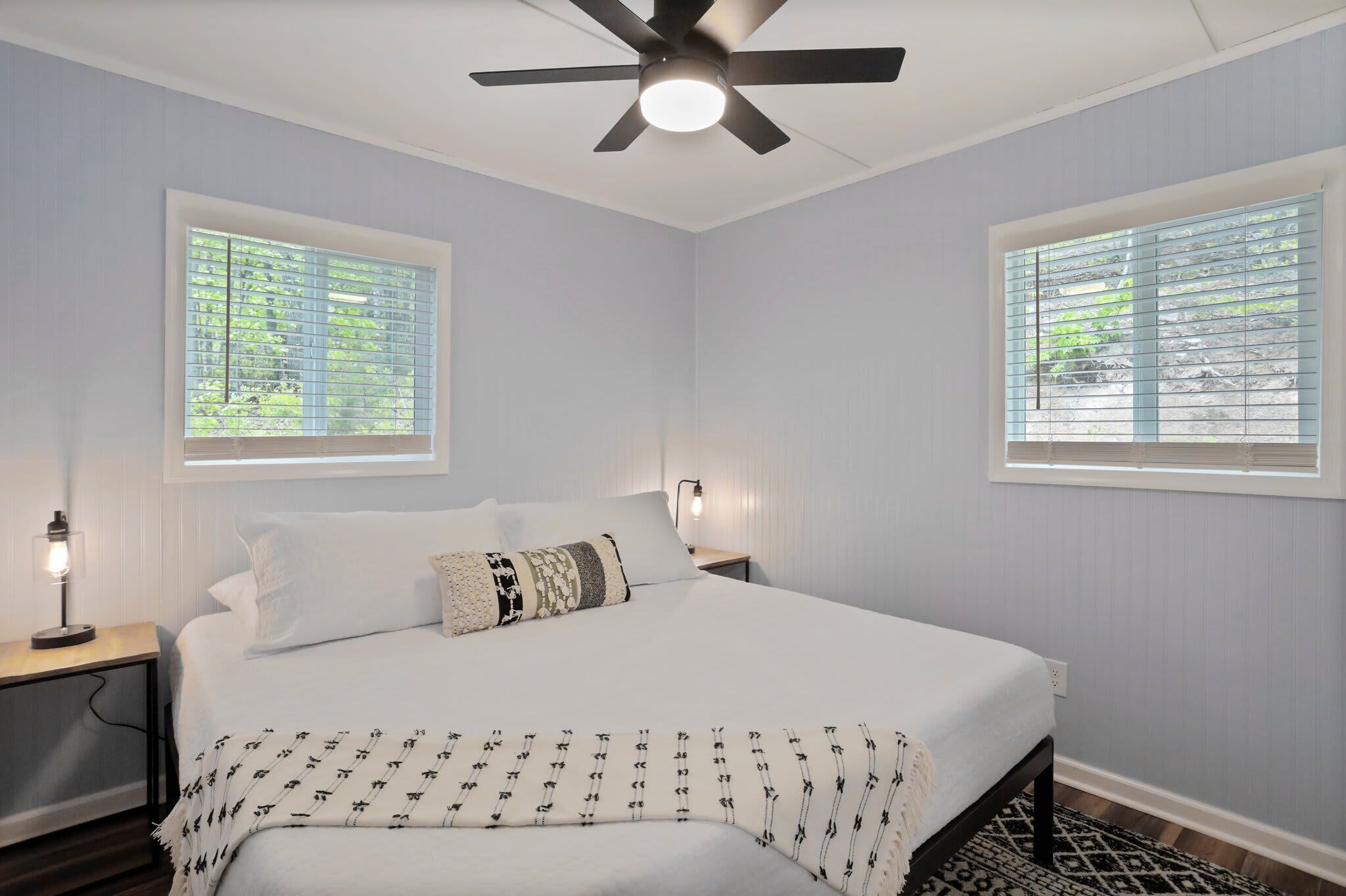 2 bedrooms, travel crib, WiFi, bed sheets