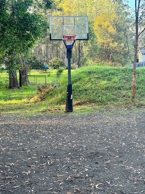 Sports court - Entire Coastal cabin in private setting minutes from town with ample parking (Thrumster)