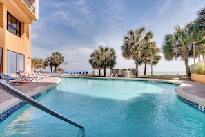 Indoor pool, a heated pool - Winter Deals! Oceanview Suite w/ Balcony, DogsOK! (South Carolina)