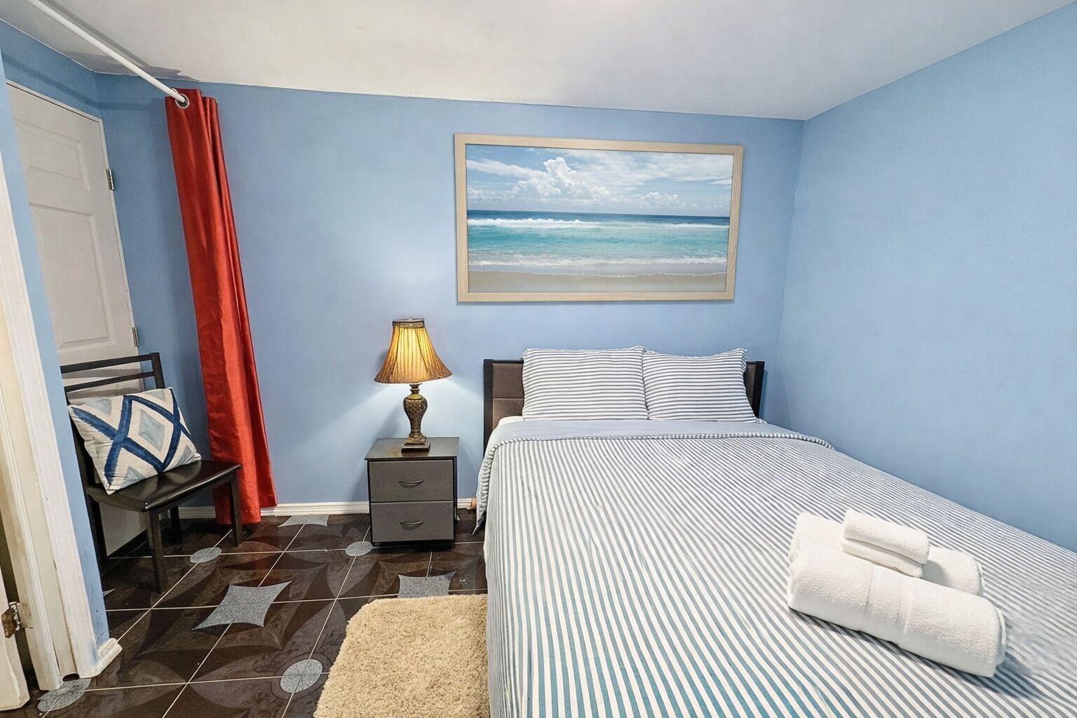 1 bedroom, internet, bed sheets