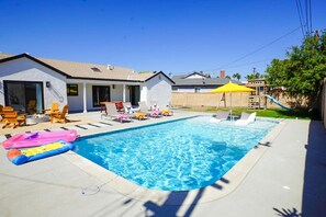 A heated pool