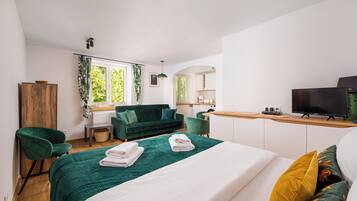 Bügeleisen/Bügelbrett, WLAN, Bettwäsche