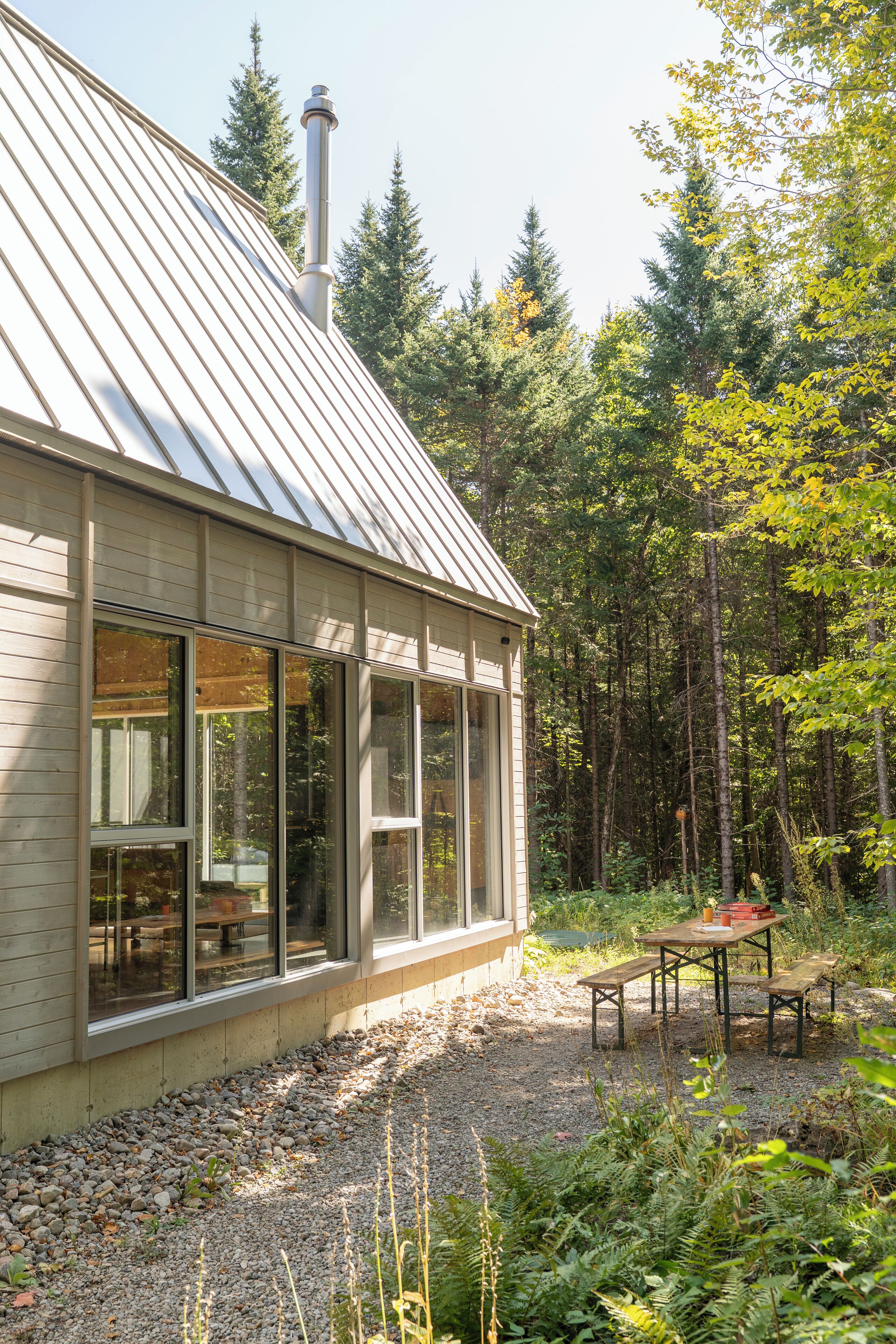 屋外ダイニングエリア