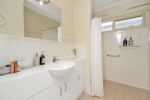 Hair dryer, towels