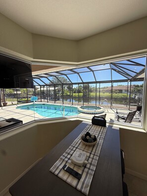 Interior - SALTWATER POOL and SPA, on CANAL in marvelous Port Charlotte (Port Charlotte)