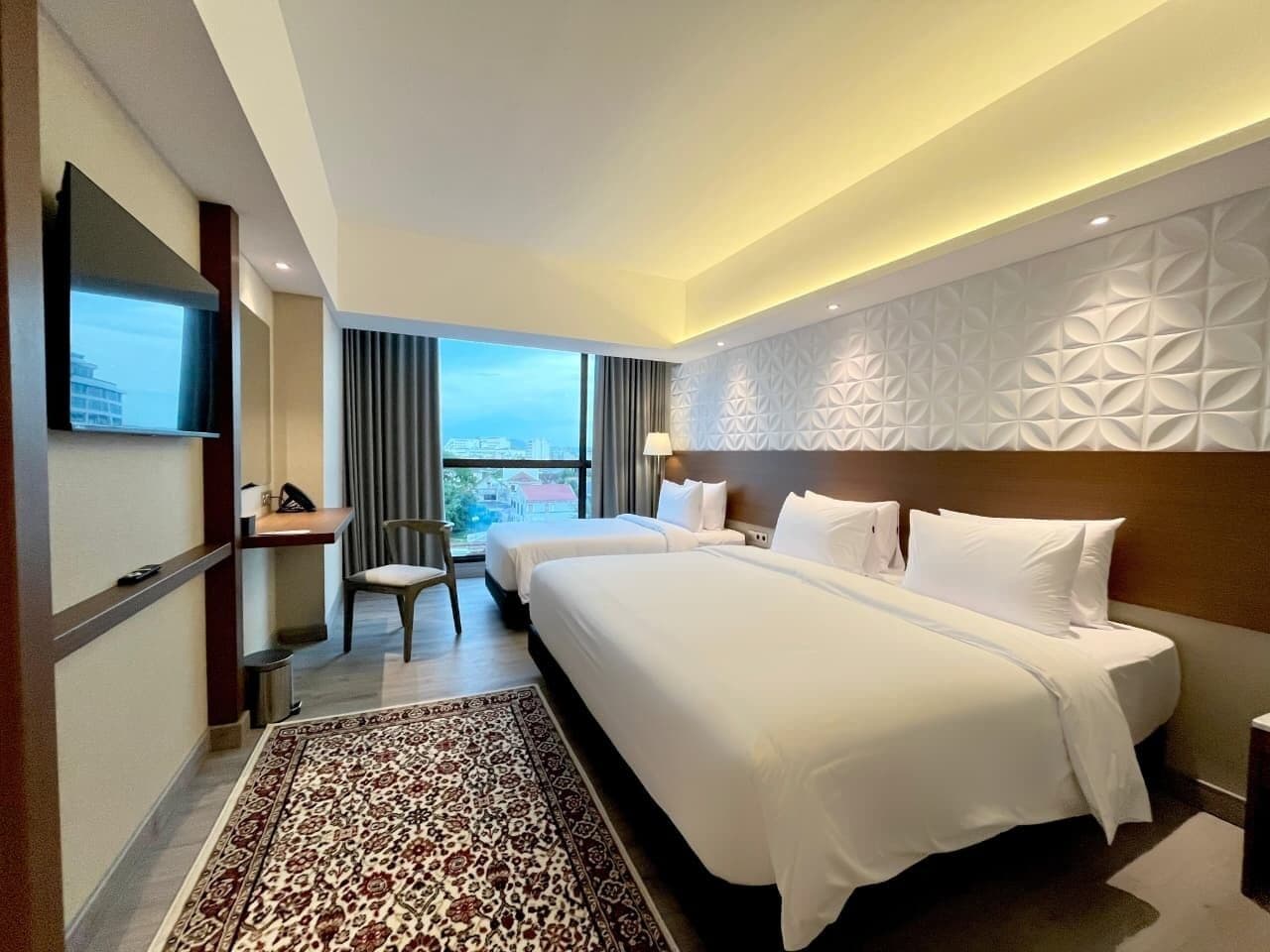 Caja de seguridad en la habitación, wifi gratis y ropa de cama 