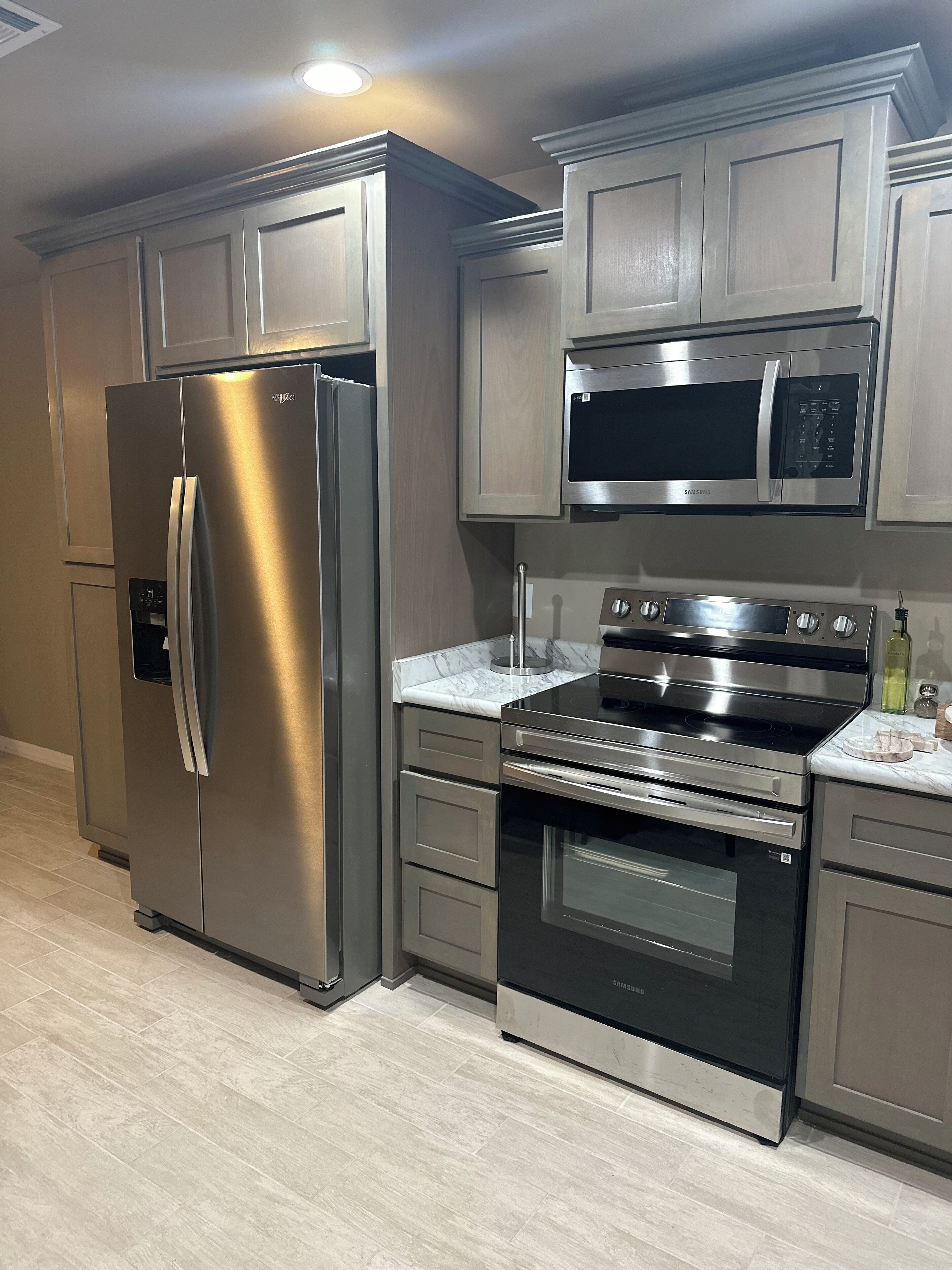 Microwave, oven, stovetop