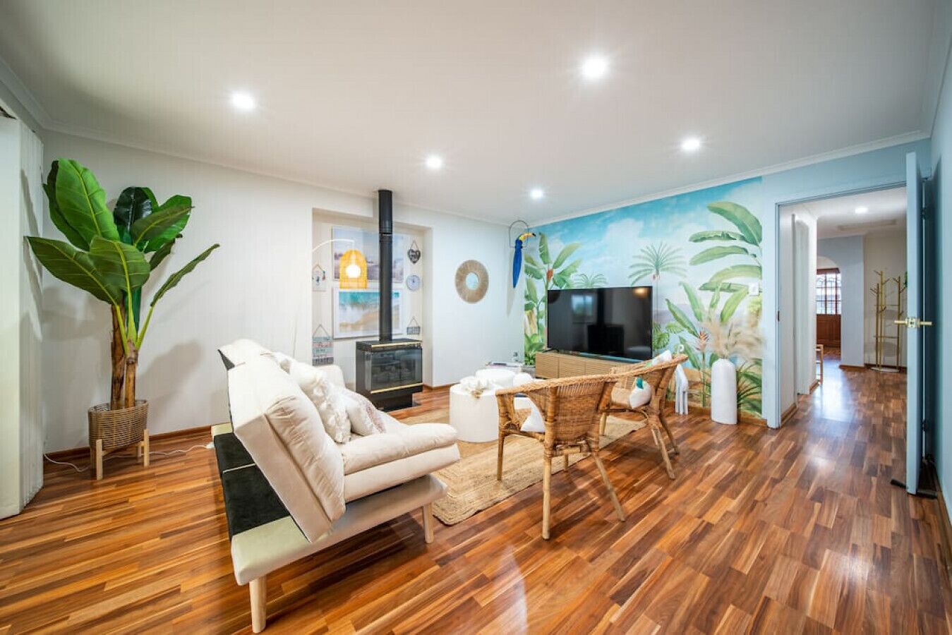 تلفزيون، مدفأة